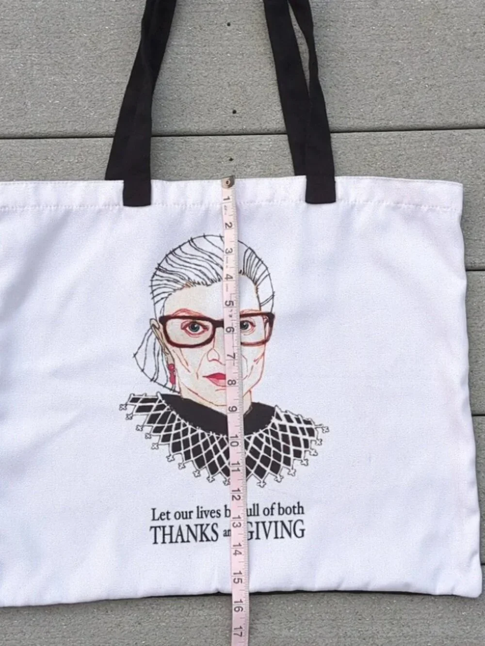 Ruth Bader Ginsberg Book Tote | RBG Canvas Tote Bag
